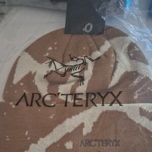 Arc'teryx Tan and Cream Beanie